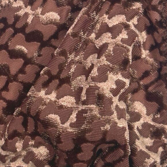 SKIMS Velvet Burnout Logo Triangle Bra Top - Size XL - Chestnut - Picture 2 of 5